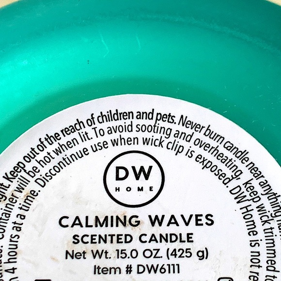 DW Home Accents Dw Home Candle Calming Waves 2 Wick Scented New 5